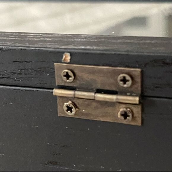 GraduatePro Rustic Black Shadow Box Frame Linen Back Hinged Glass Window - Picture 16 of 16